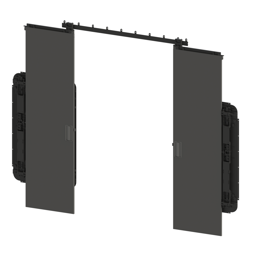 Dual Pocket Door (Straight Tracking)