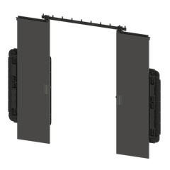 Dual Pocket Door (Straight Tracking)