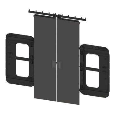 Dual Pocket Door (Straight Tracking)
