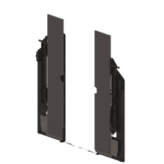Dual Pocket Door (Angled Tracking)
