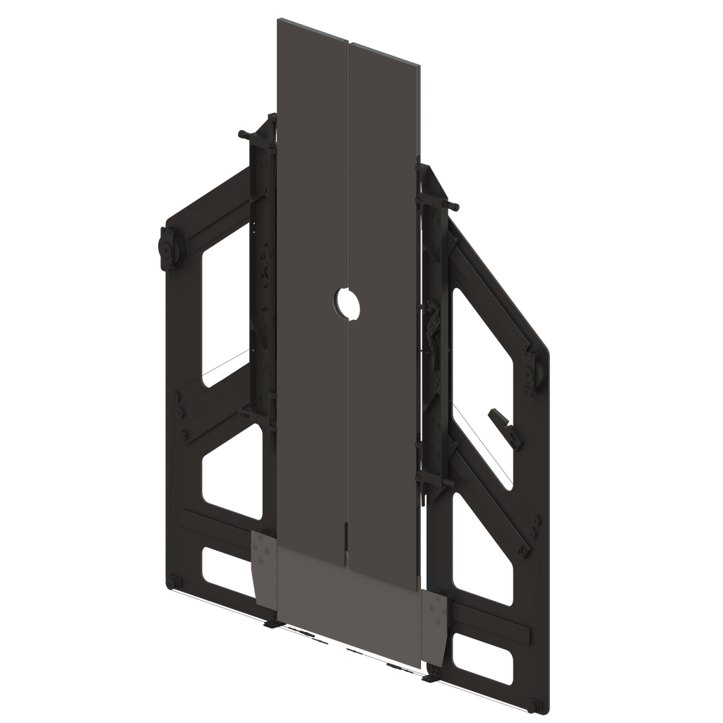 Dual Pocket Door (Angled Tracking)