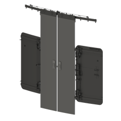Dual Pocket Door (Curved Tracking)