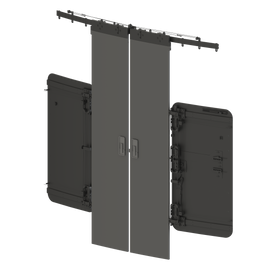 Dual Pocket Door (Curved Tracking)